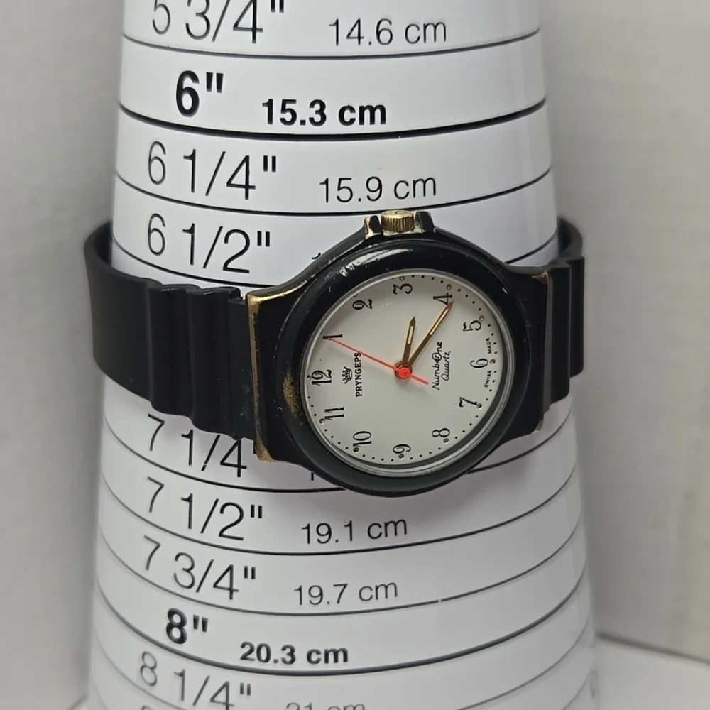 Womens Pryngeps Swiss Number One Quartz Watch Works Vintage New Battery